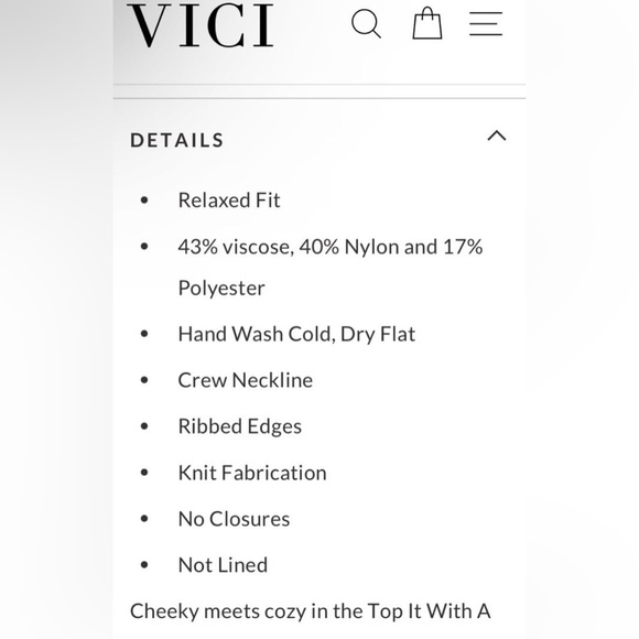 VICI cherry graphic black & red pullover knit crewneck sweater NEW 🎉SALE - Picture 9 of 16